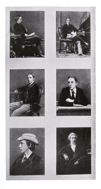 Series of photographs of Robert Louis Stevenson as an adolescent, as a young man and as a barrister by British Photographer